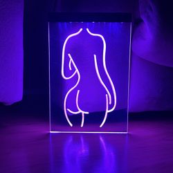 LED NEON PURPLE LIGHT SIGN 8x12