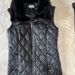 Black Calvin Klein winter Puffer Vest 