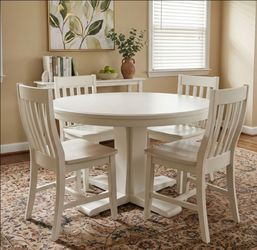 Dining set - 48" round table and 4 chairs