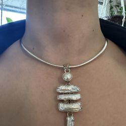 Pearl Pendant and Necklace 