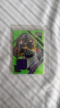 Justin Jefferson Panini Prizm Premier Relic Card