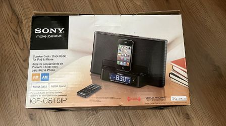 Speaker Dock/ Clock Radio For iPod & iPhone 