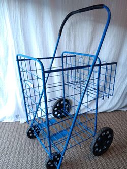 Blue Metal Cart For SALE 