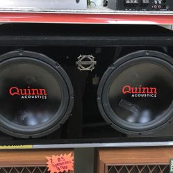 Car Speaker Box W/ 12” Quinn Acoustics Speakers