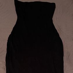 Women’s Black Strapless Tube Dress