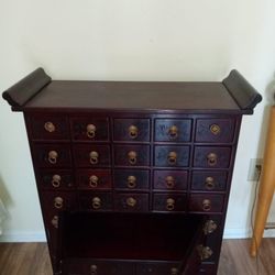 Beautiful Asian  Apothecary Cabinet 22 Small Drawers In Excellent Condition  We Deliver 