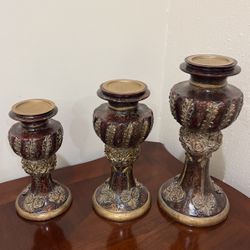 Home Decor, Set Of 3 Candles, Small, Medium, Large