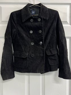 Vintage Gap Wide Corduroy Black Jacket - Size Small - GUC