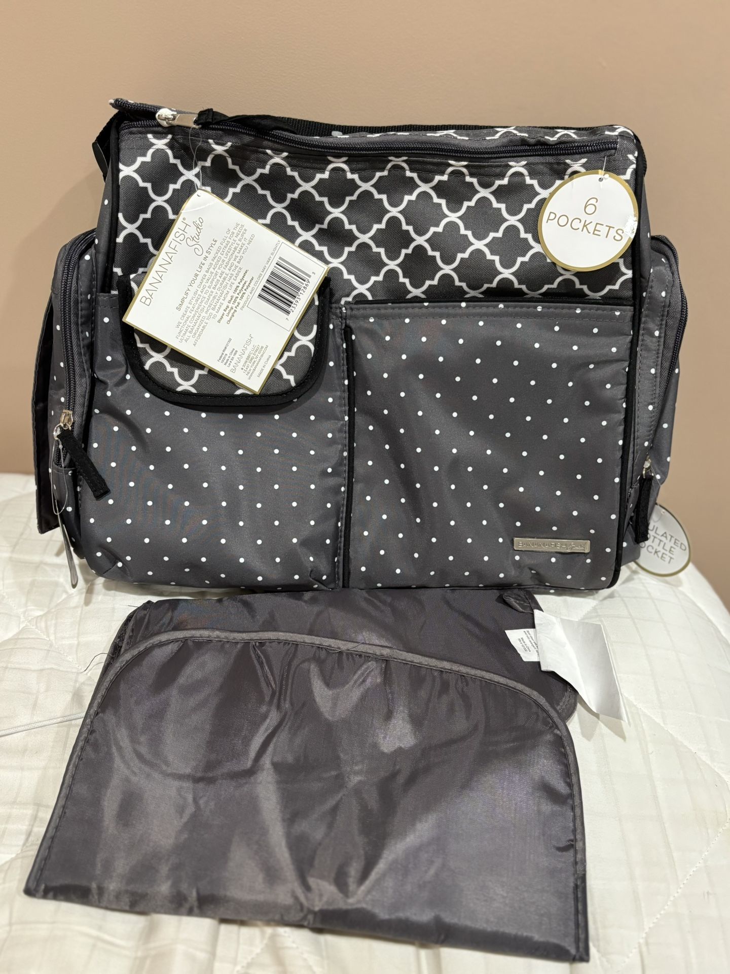 Bananafish Studio Amelia Duffel Diaper Bag with Changing Pad