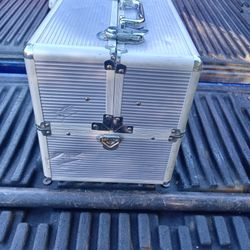 This Could Be Used For A Woman's Cosmetics Or Jewelry Case Has Just A Very Little Damage On The Side Here Not Much