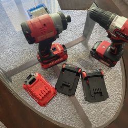 2  Drills And 5 Batteries