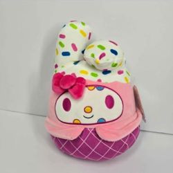 Squishmallows x Hello Kitty My Melody Kaiju Plush 10" Stuffed Animal Sprinkles