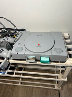 PlayStation 1 PS1 Console W/ Games + 2 Controllers