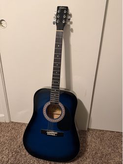 Esteban Blue Acoustic Guitar