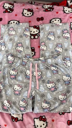 Hello Kitty grey pajama bottoms