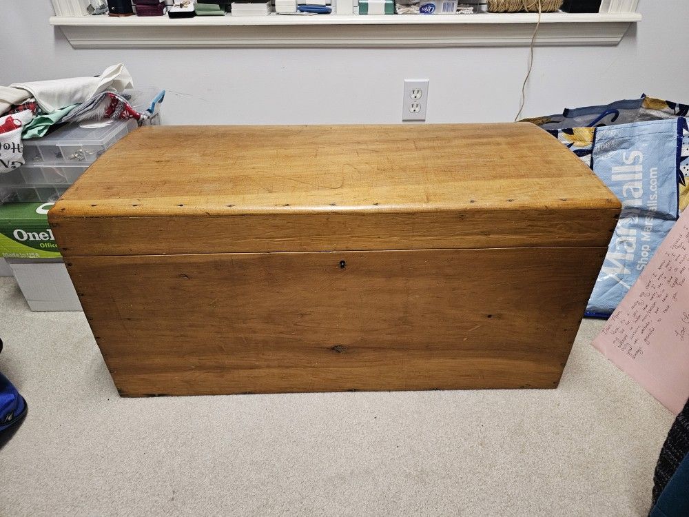 Vintage Wooden Trunk