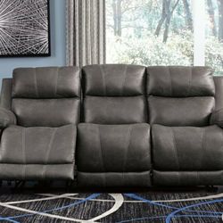 Erlangen Midnight Power Reclining Sofa

