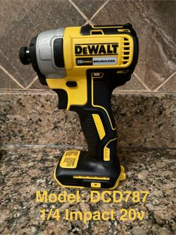 Dewalt 1/4 “ 20v Impact Driver • DCD787•