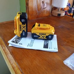 DeWalt 20v New. XR. Batteries. 5.0 AH. Lithium
