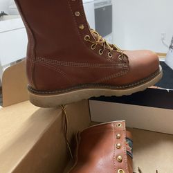 Steel Toe 8” Work Boots