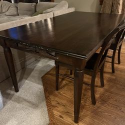 Indonesian Solid Wood Dining Table With 6 Chairs