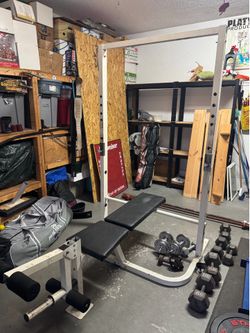 Power rack and upper body station