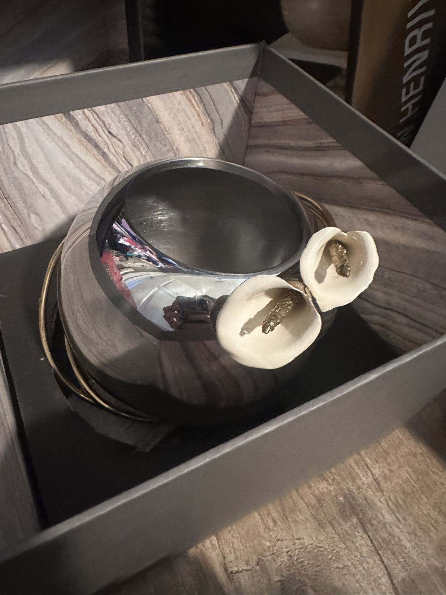 Micheal Aram Calla Lily Rose Bowl Vase