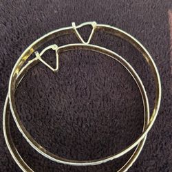 Aragoyas grandes de oro laminado 