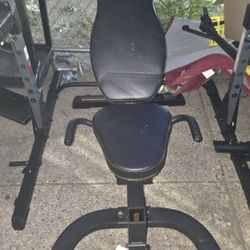 Powertec FID Bench With Leg Curl Attachment 
