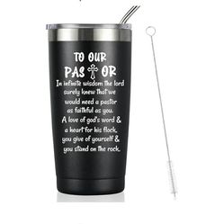 New Pastor Appreciation Gifts, Pastor Gifts for Men Women, Pastor Gifts for Christmas Birthday Anniversary, Funny Gifts for Pastor, 20oz Pastor Tumble