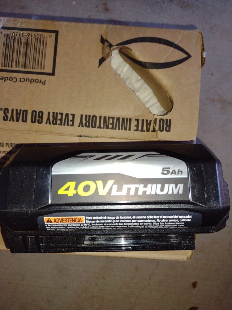40v Ryobi Battery