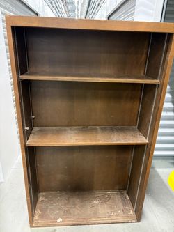 Maple Wood Bookcase with 3 Shelves