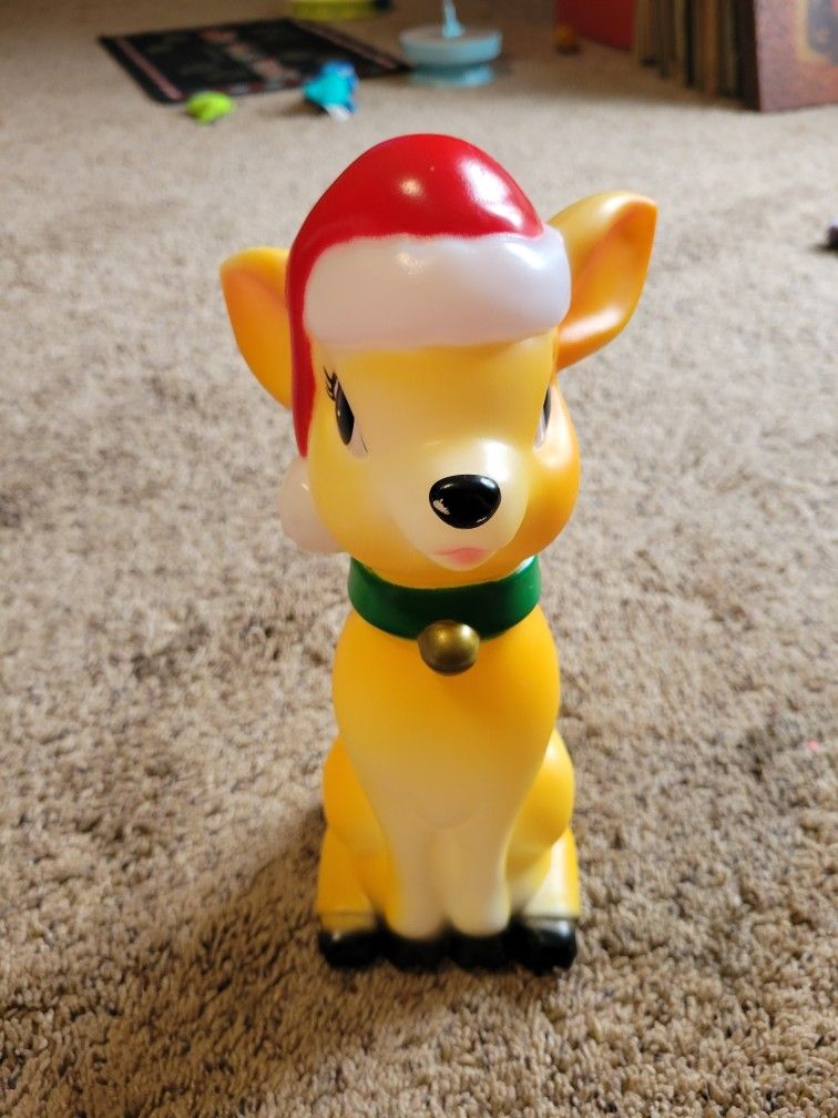 Reindeer Blow Mold Light Up 11 Inches Tall