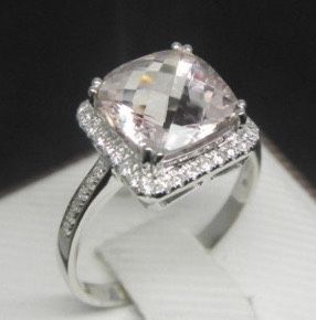 3 Carat Morganite Ring