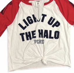 Victoria Secret Pink Angels Baseball Tee  Excellent Condition  Size Medium   If you have any questions about shipping or sizing pls feel free to reach