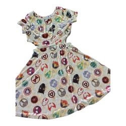 O.B.O.  Custom Dress  Marvel / Superhero Dress (Cut-out/Twirl Style Size 8
