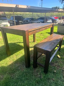 Dining Table and bench