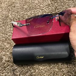 Cartier buffs black lenses