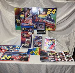 Jeff Gordon Lot Nascar Memorabilia Cars License Plates Cards Stickers Plaque