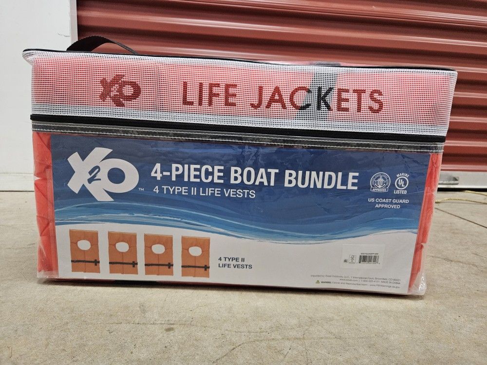 X2O USCG Approved Type II Universal Life Vest Pack