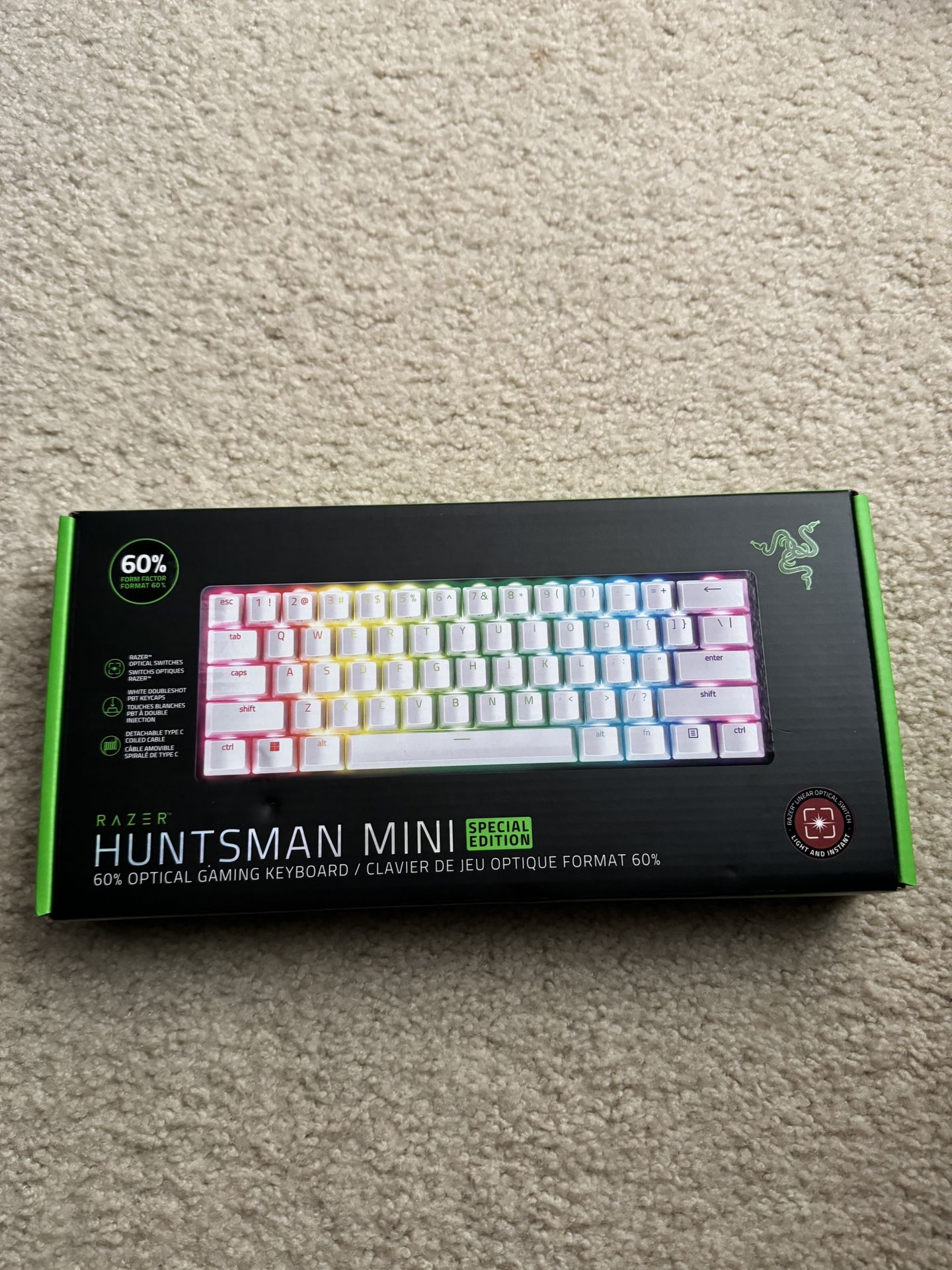 Razor Huntsman Mini Gaming Keyboard. NEW!!!!