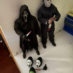 Neca Horror Figure Lot W/ Accessories 