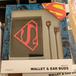 Superman 🦸‍♂️ Wallet With Headset