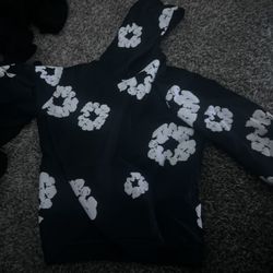 Denim Tear Hoodie Black And White