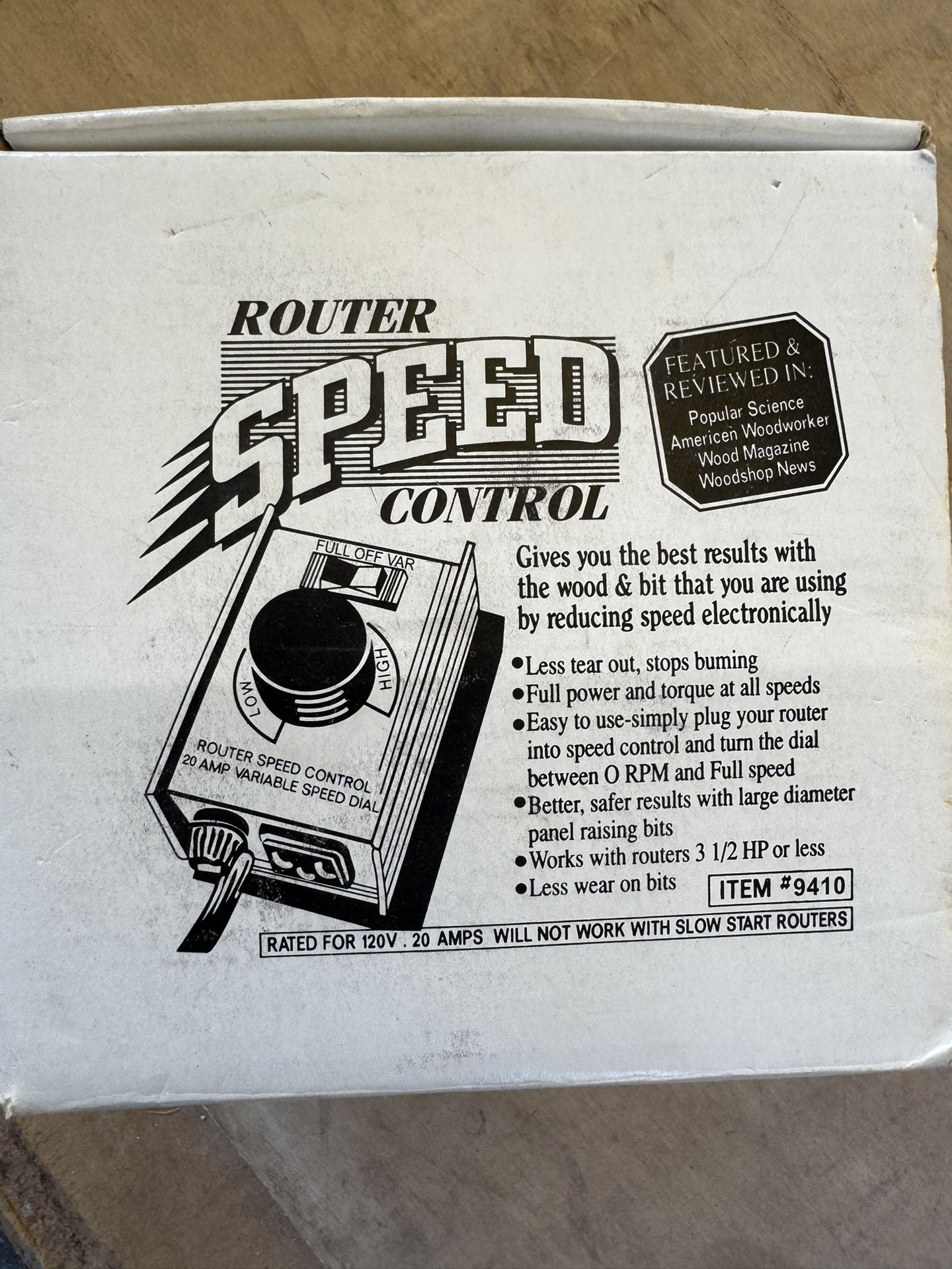 ROUTER SPEED CONTROL