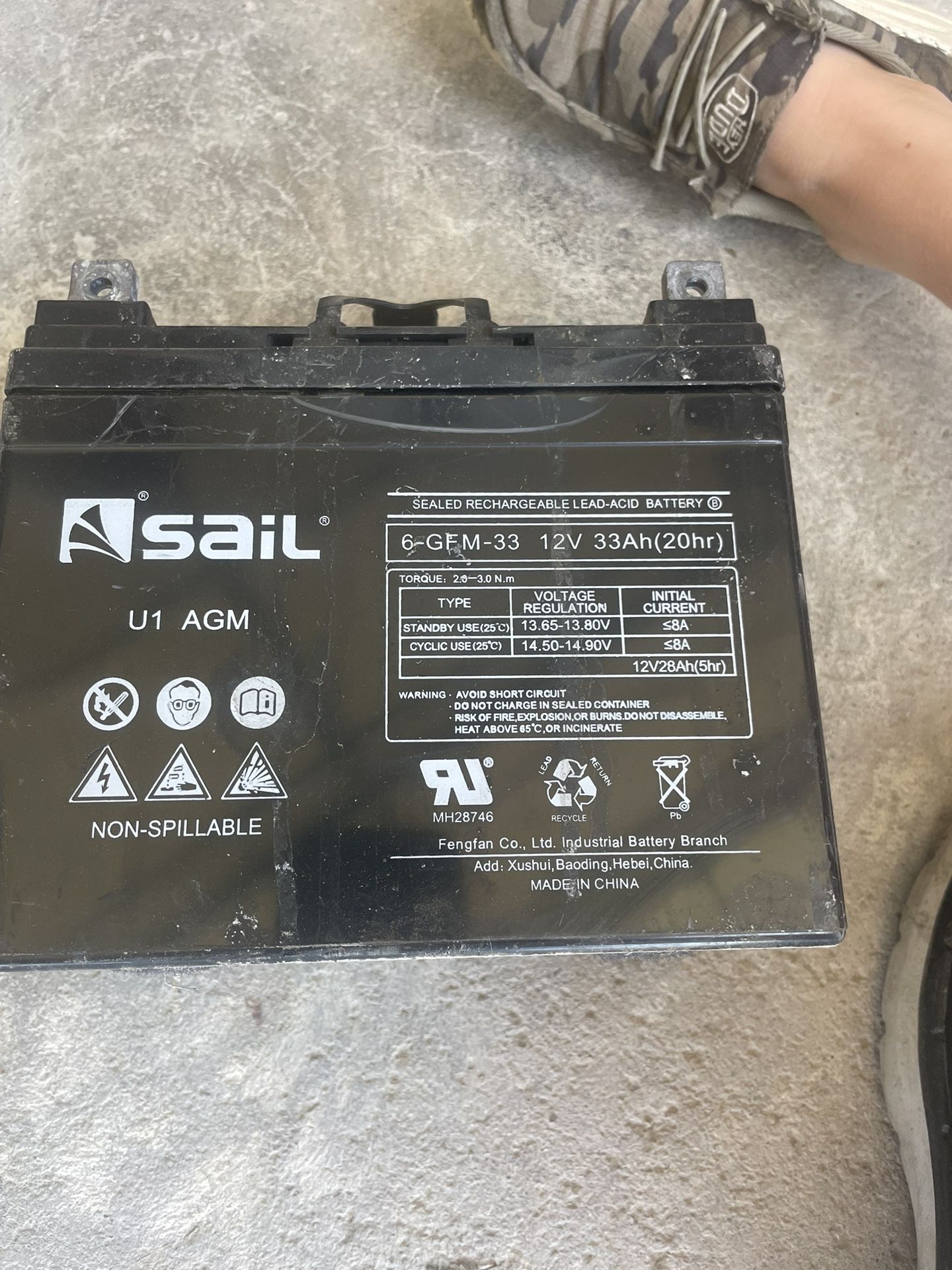 Handy Cap Chair Batteries 2 New In The Box