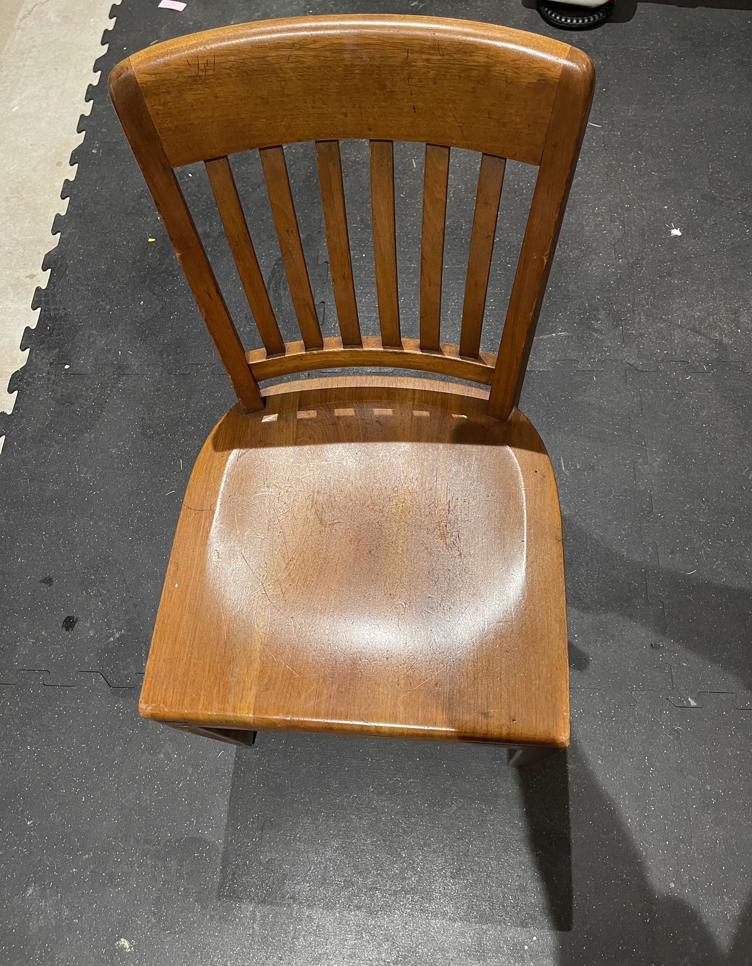 Vintage W.H. Gunlocke Wooden Chair