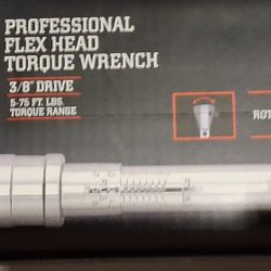 3/8" Drive Torque Wrench 5-75 Ft.Lbs 