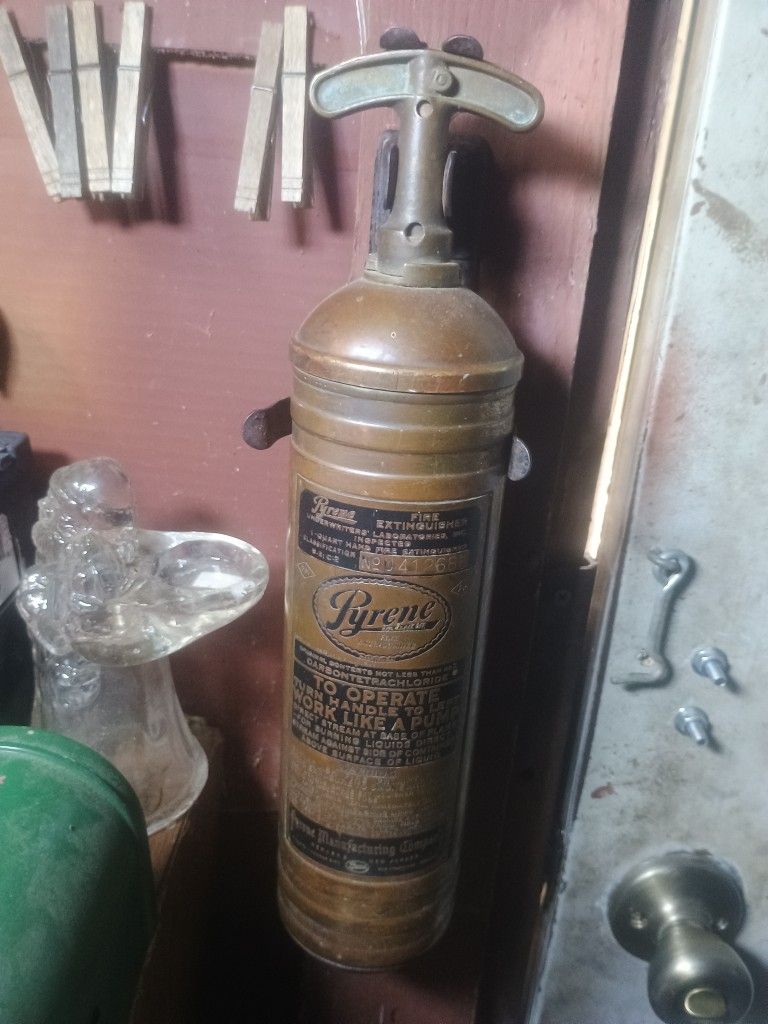 Brass Antique Fire Extinguisher