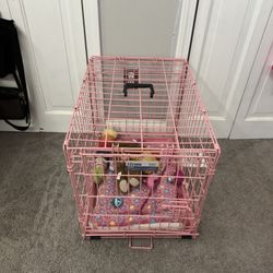 Pink Pet Crate